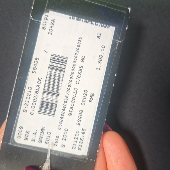 Emporio Armani Swimwear Neon Green Black Zip Rash Guard XS - Picture 2 of 6